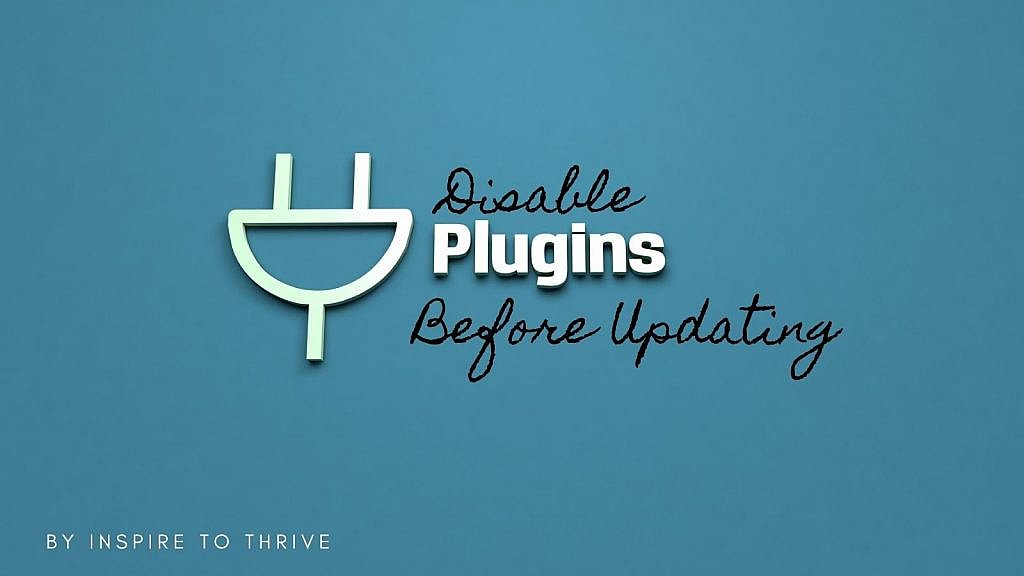 disable plugins before updating wordpress