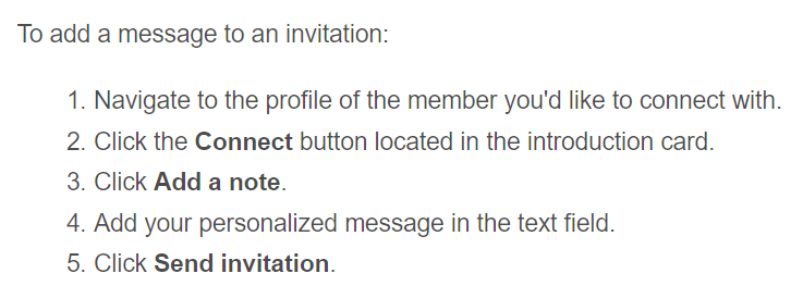 Linkedin Invitation