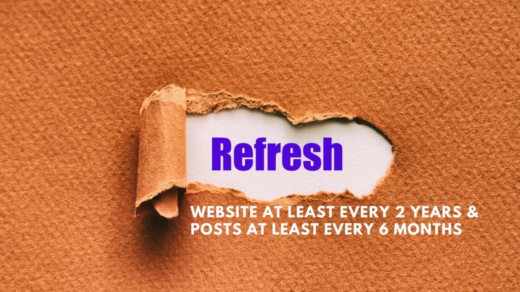 refresh often