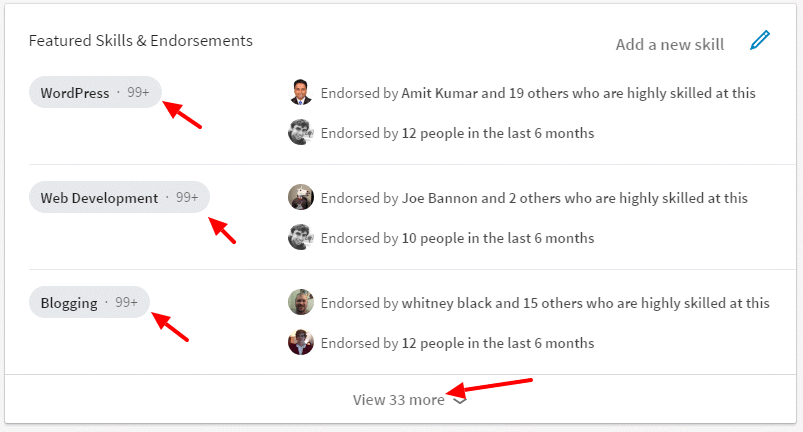 LinkedIn Endorsements