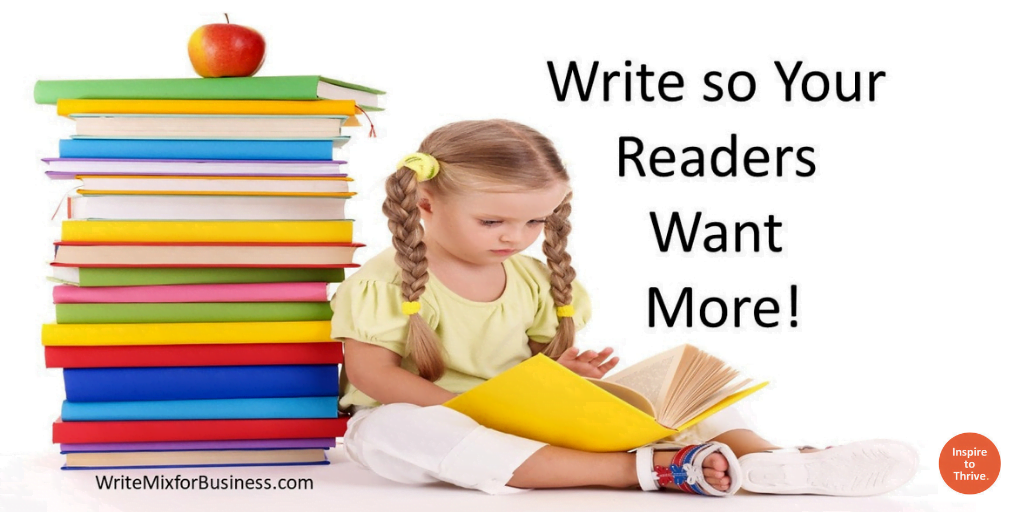 write so readers want more