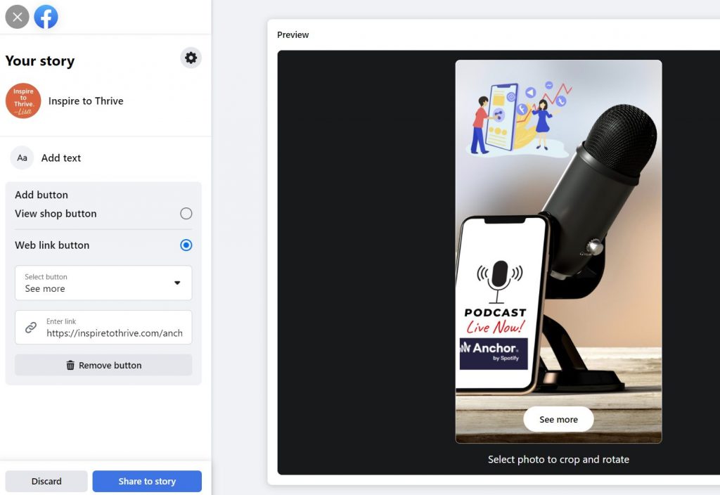 step 3 to add one on Facebook