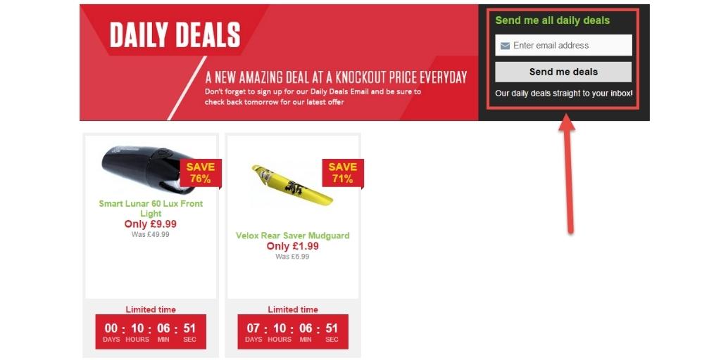 daily deals for lead magnet ideas