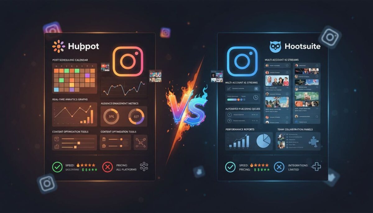 hubpot vs. hootsuite for Instagram