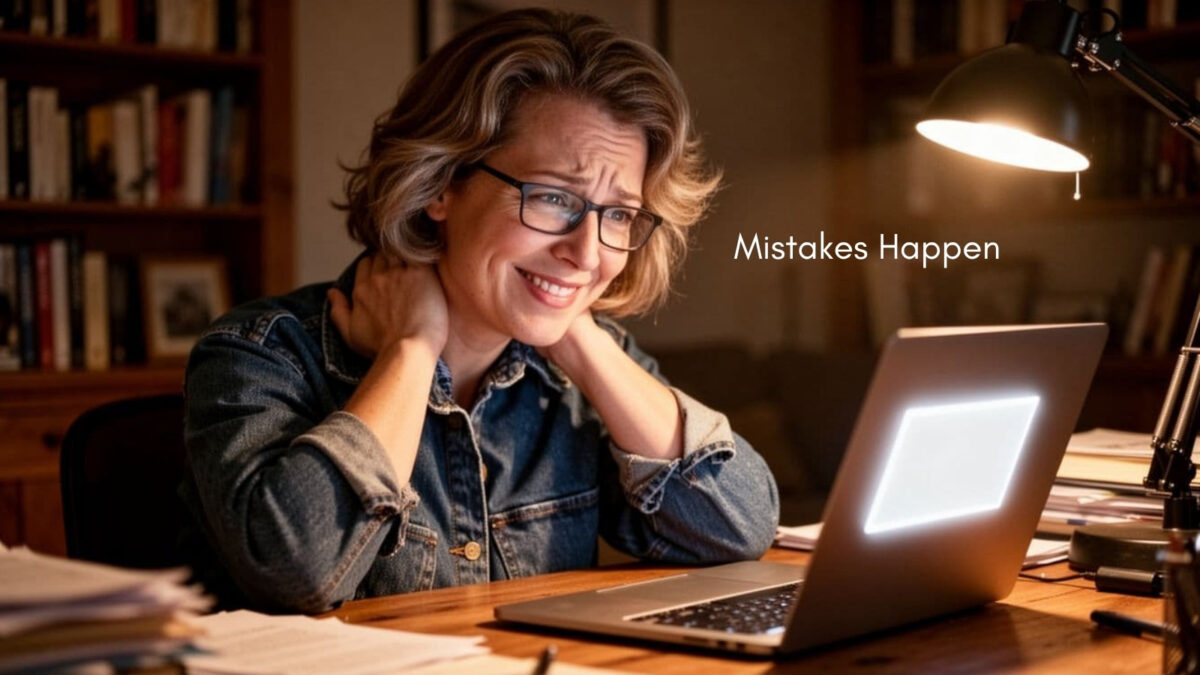 Lisa of Inspire To Thrive admitting her mistakes of a typo