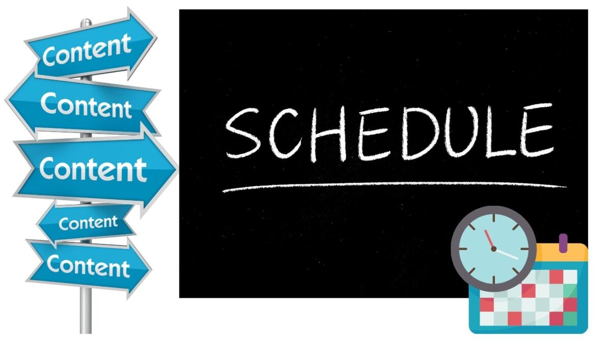 schedule your content marketing