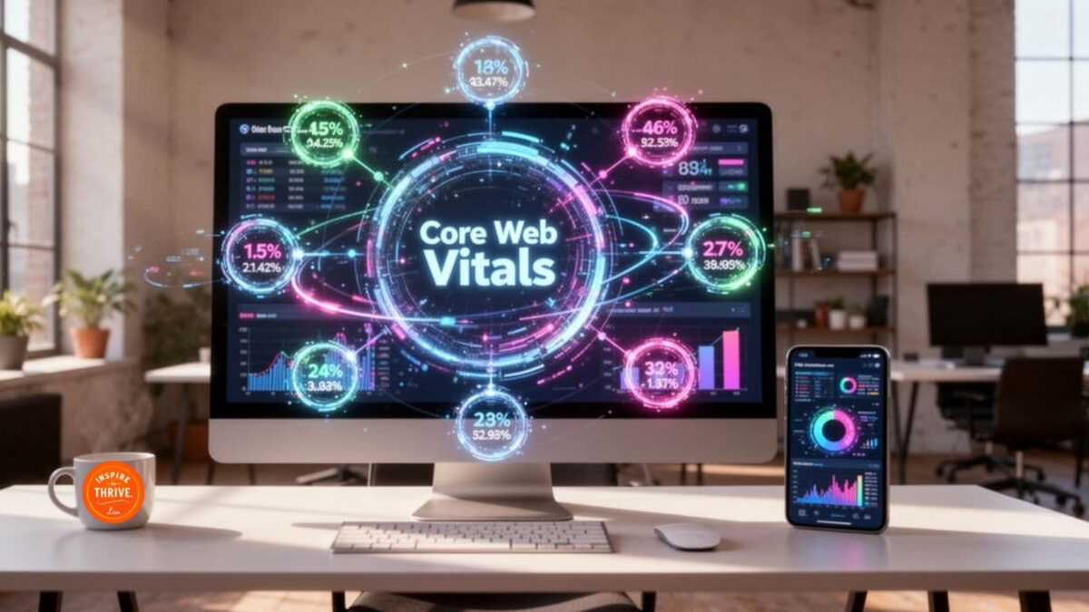 Google page experience with core web vitals shown on a desktop