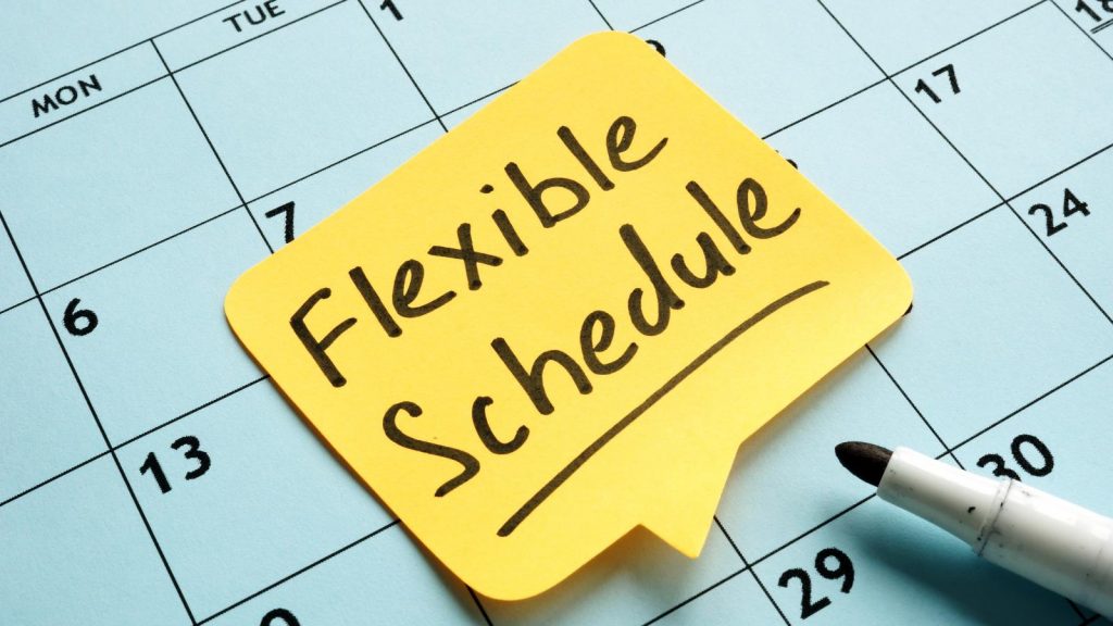 flexible schedules for remote workers