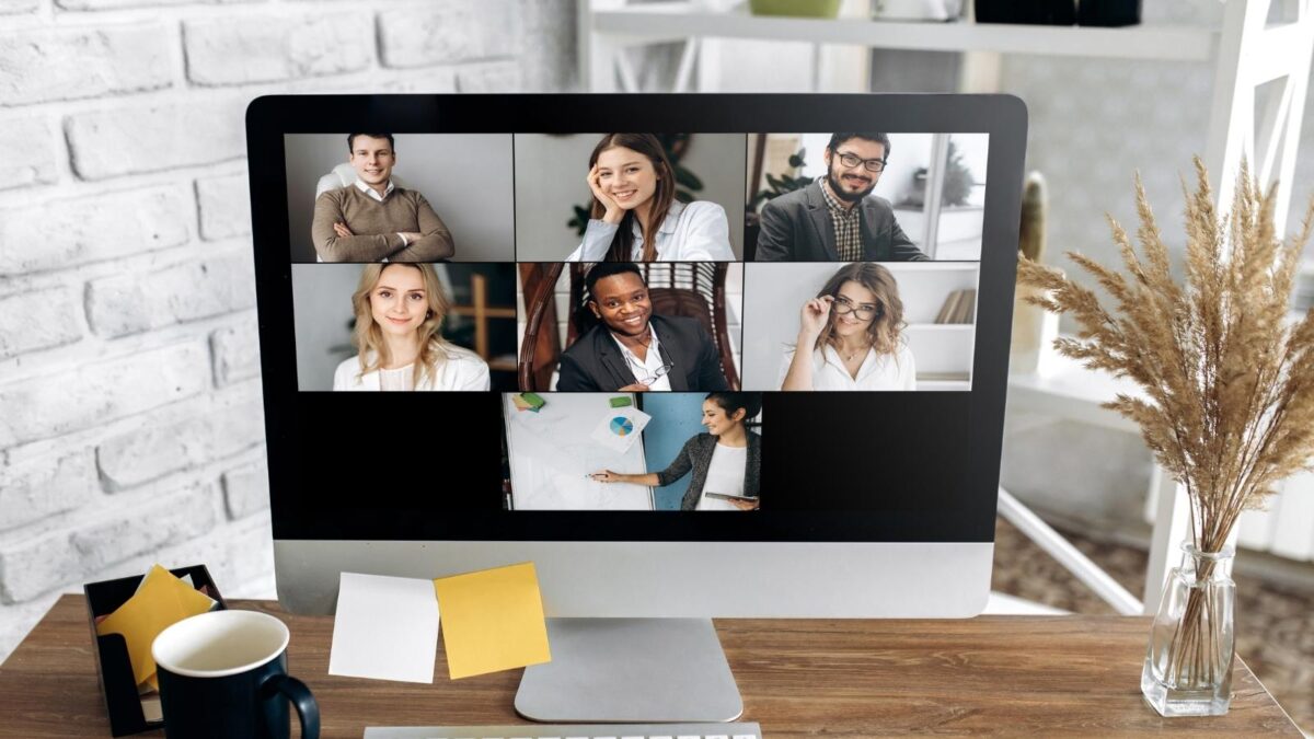 remote team meeting