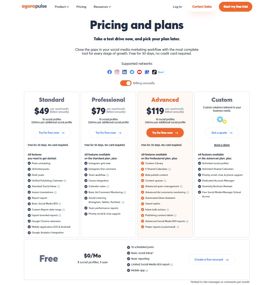 pricing and plans