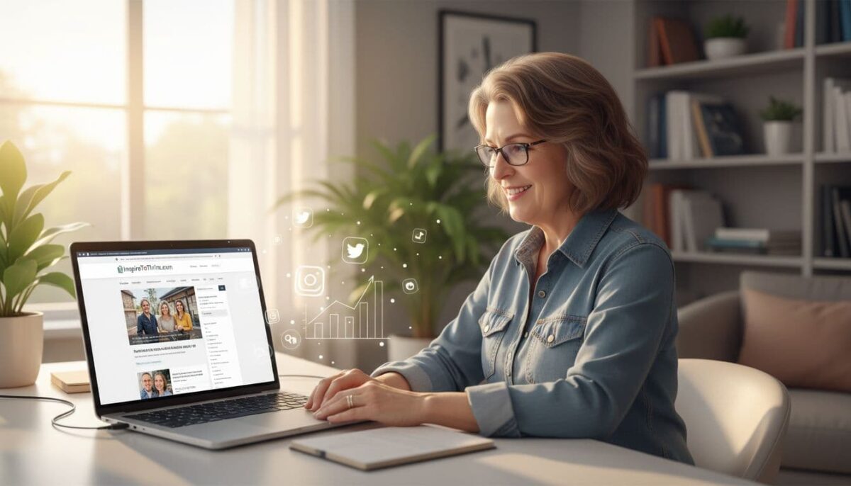 steps to build online presence for small business shown by Lisa Sicard of Inspire To Thrive