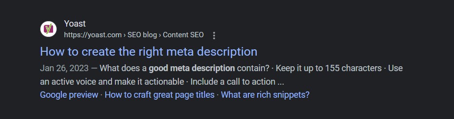 an example of a good meta description 