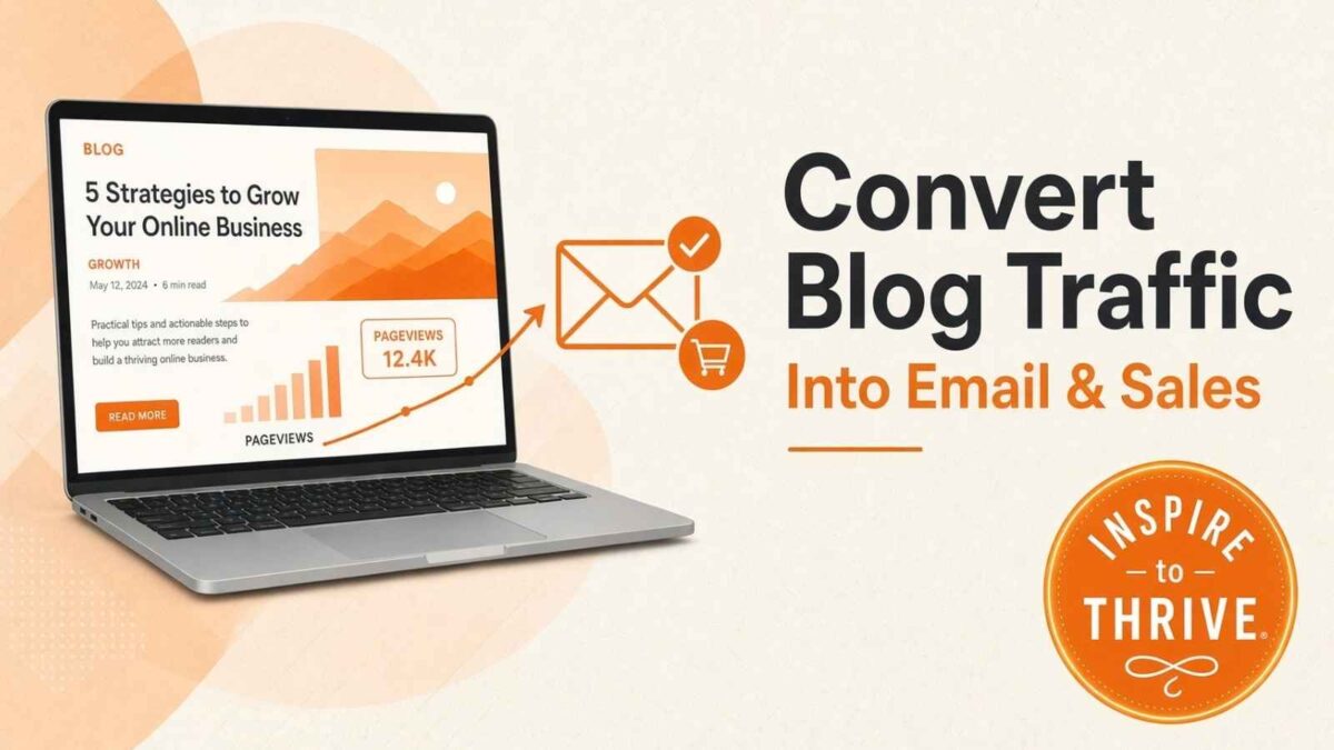 convert blog traffic into email and sales