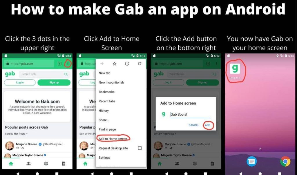 gab on android