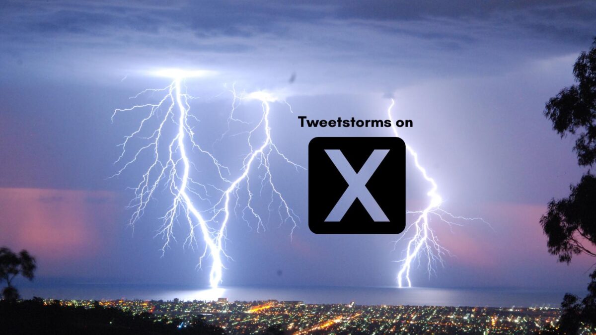 how to make tweetstorms on X