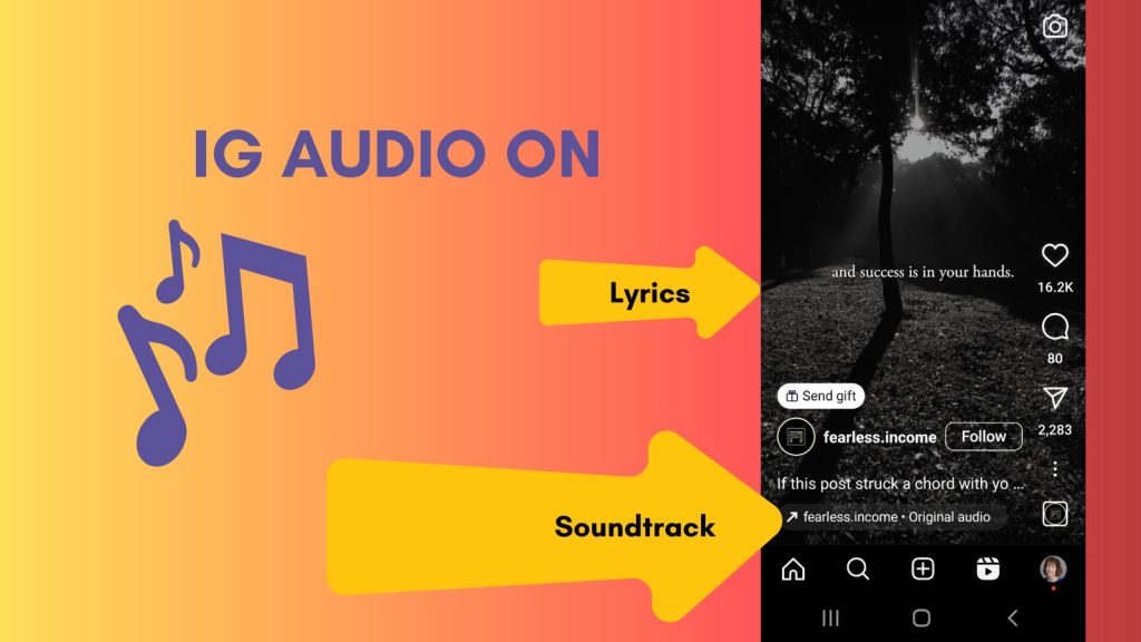 why Instagram audio reels unavailable?