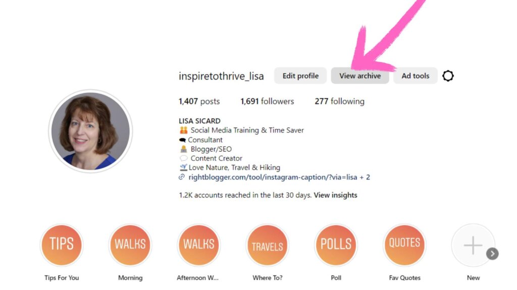 how to view archive on instagram