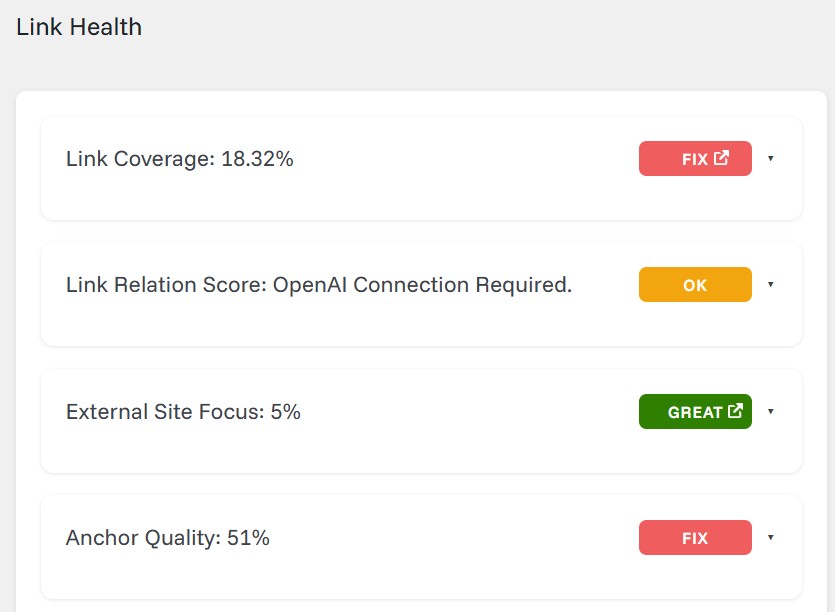link health report