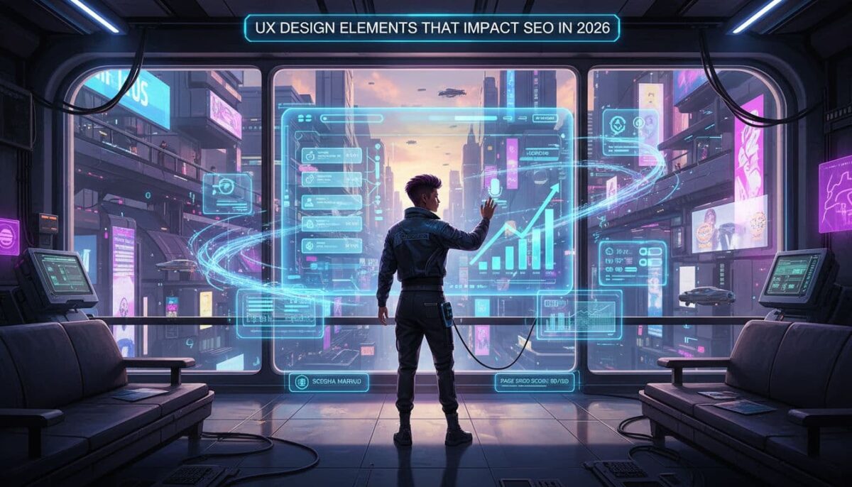 UX/UI design decisions impacting SEO in 2026 with Core Web Vitals focus