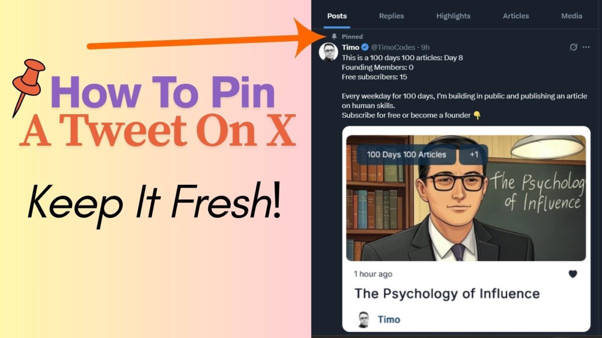 how to pin a tweet on twitter
