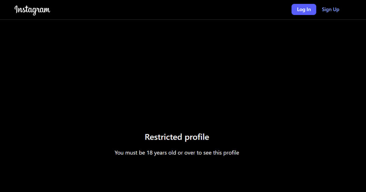 instagram restricted account