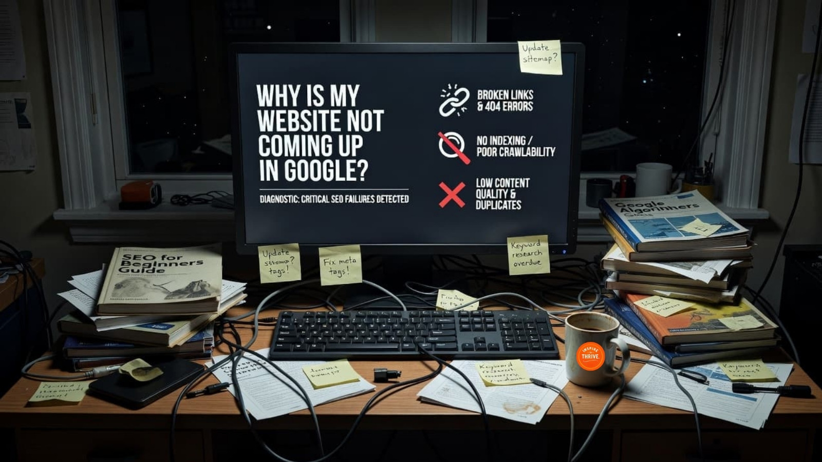 Why is my website not coming up in Google?