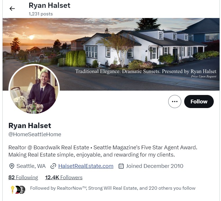 ryan, one of the realtors of twitter x