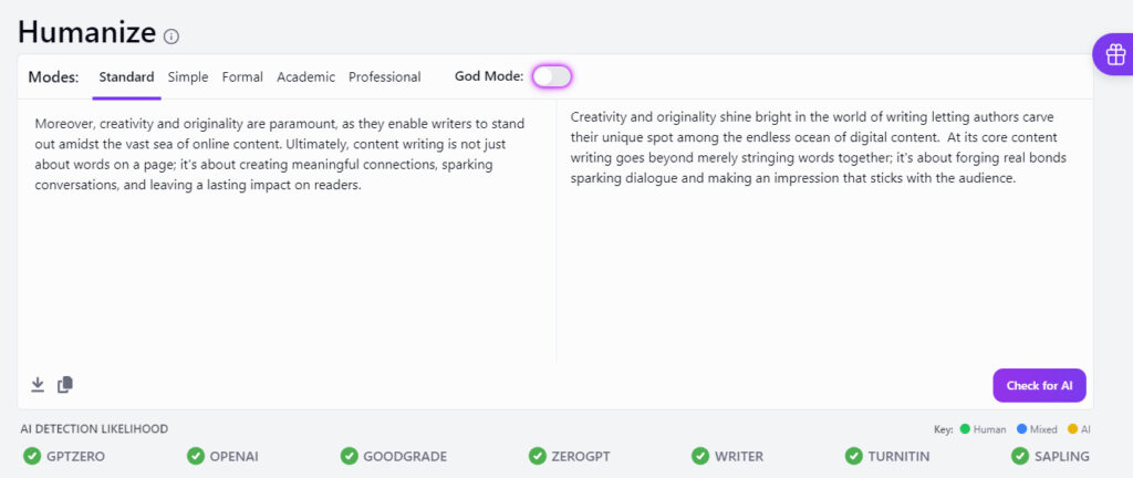 Goodgrade online writing tool