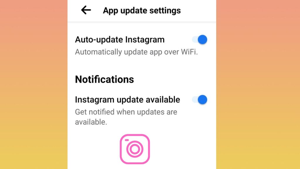 Instagram app update 