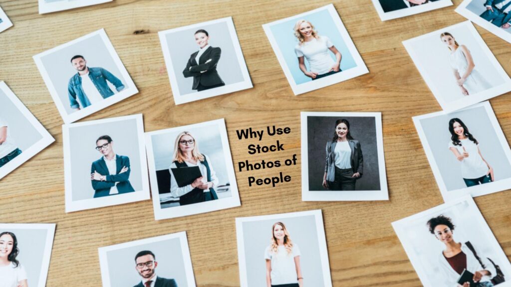 using stock photos of people