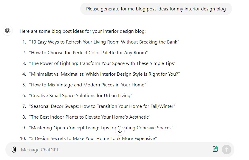 blog trends with chatgpt