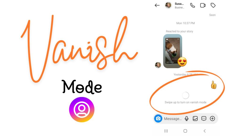 how to turn off vanish mode on Instagram messages