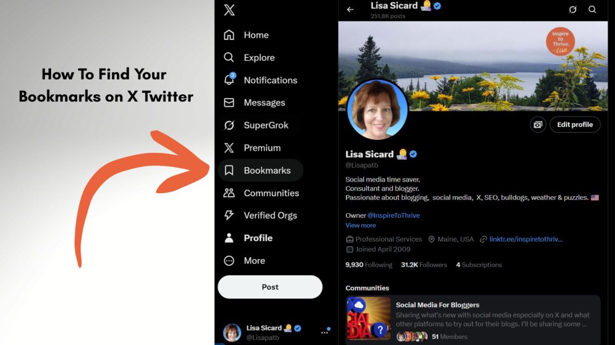 Finding your X bookmarks