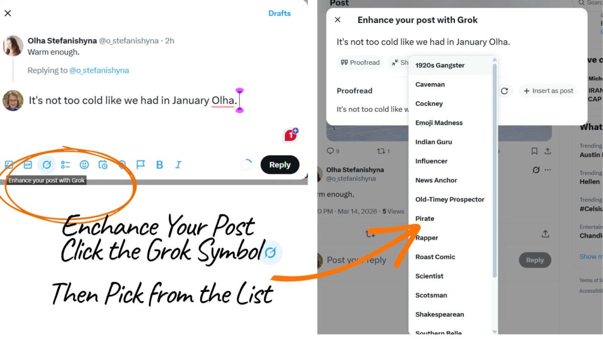 how to enhance your post with Grok AI