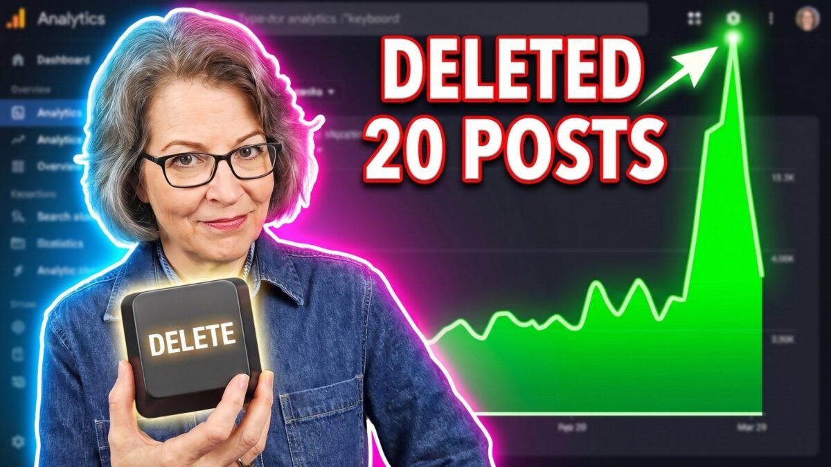 I Deleted 20 Blog Posts & Traffic Jumped 27% in 21 Days (SEO Proof).