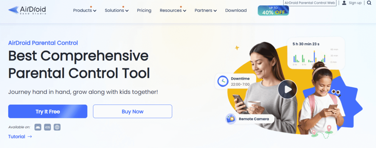 use AirDroid parental app