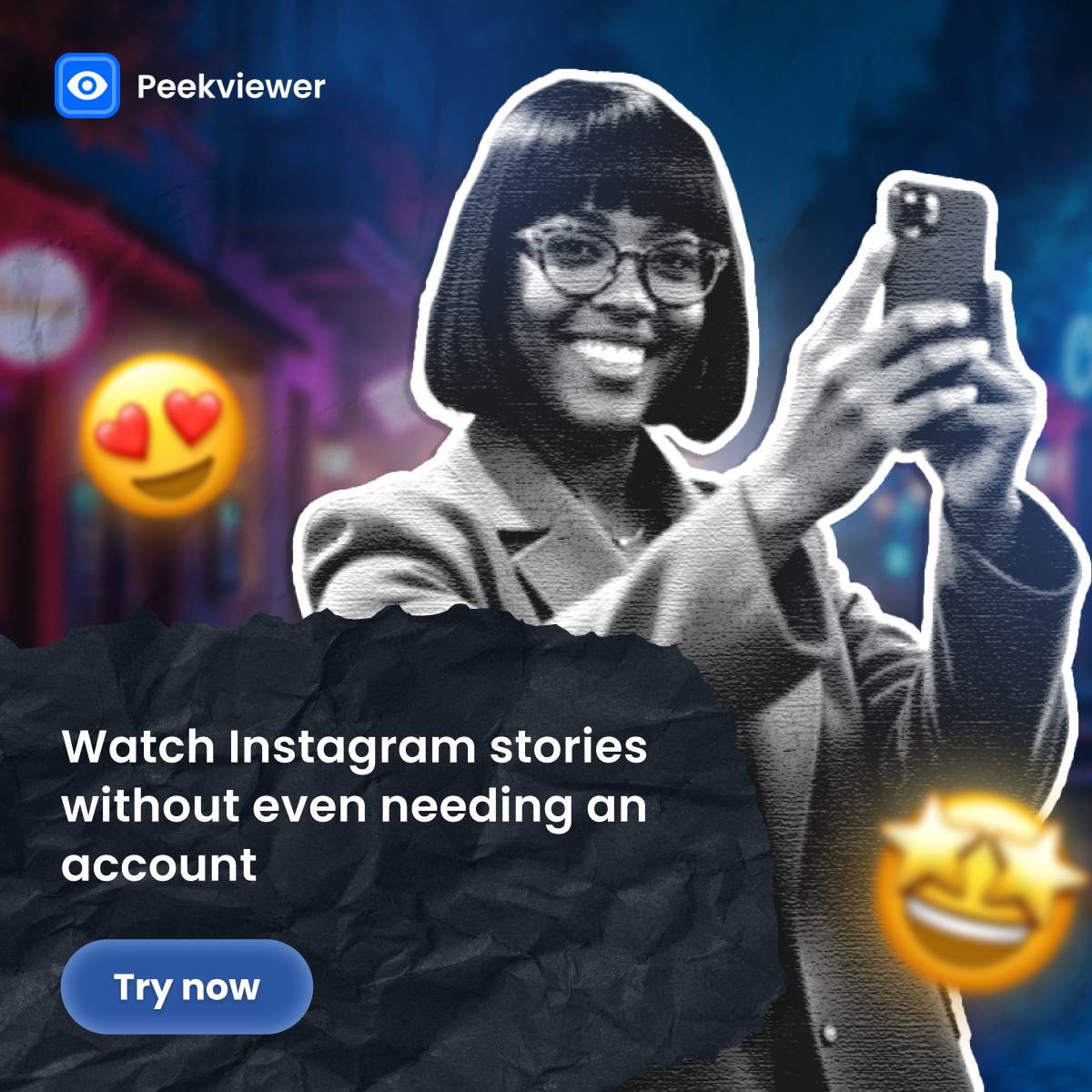 use peekviewer to see private IG account stories