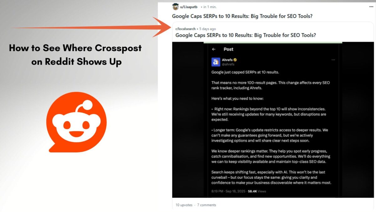How to see where crosspost on reddit is How to see where crosspost on Reddit shows up from