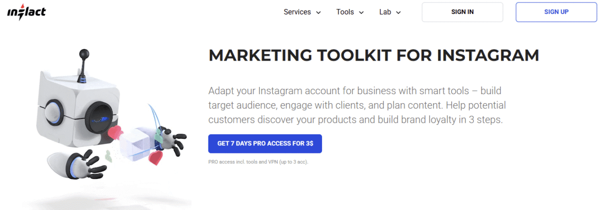 use Inflact for Instagram