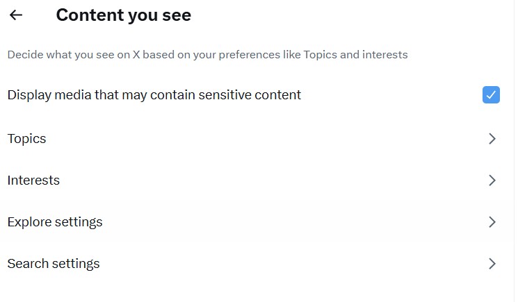 content you see on X timeline example of changing X timeline algorithm
