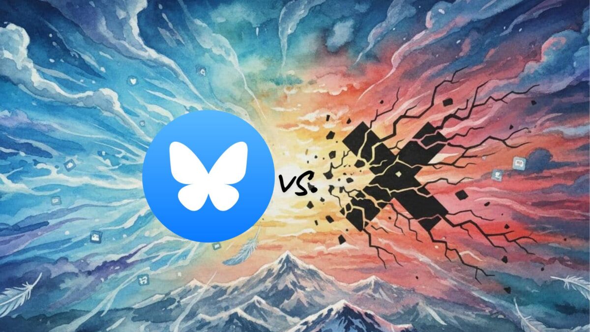 BlueSky vs Twitter comparison