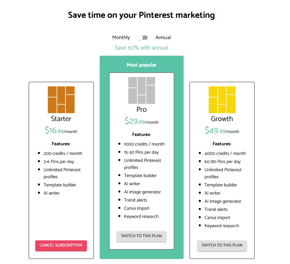 pricing for pin generator tool the pricing for this ai tool