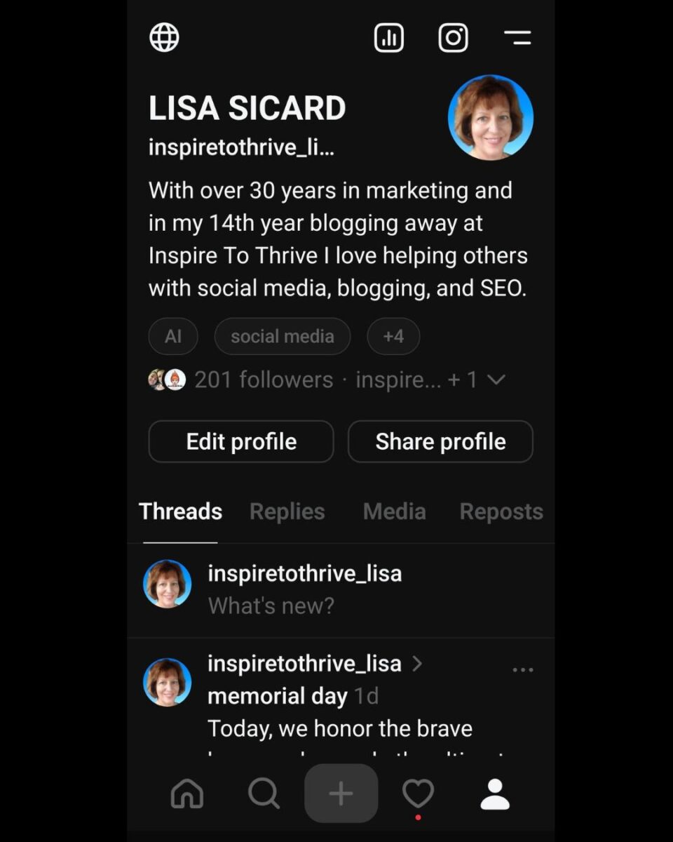 threads profile