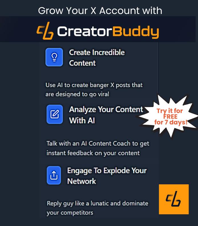 creator buddy for X