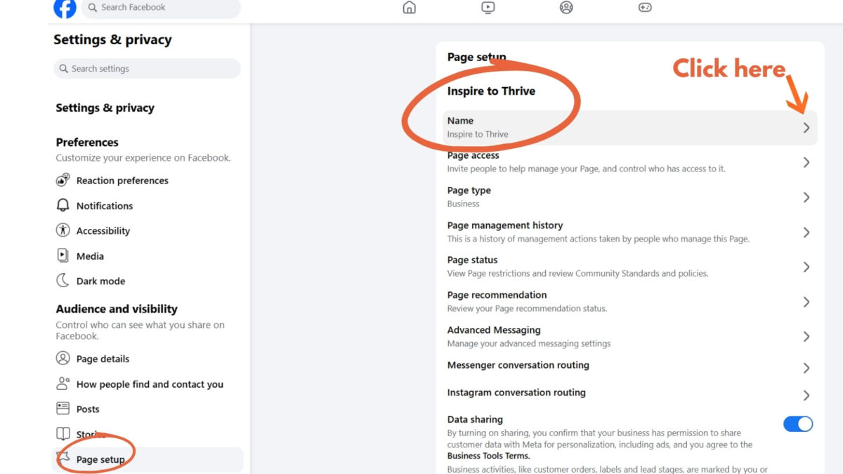 How To Change Page Name On Facebook via Meta Business Suite.
