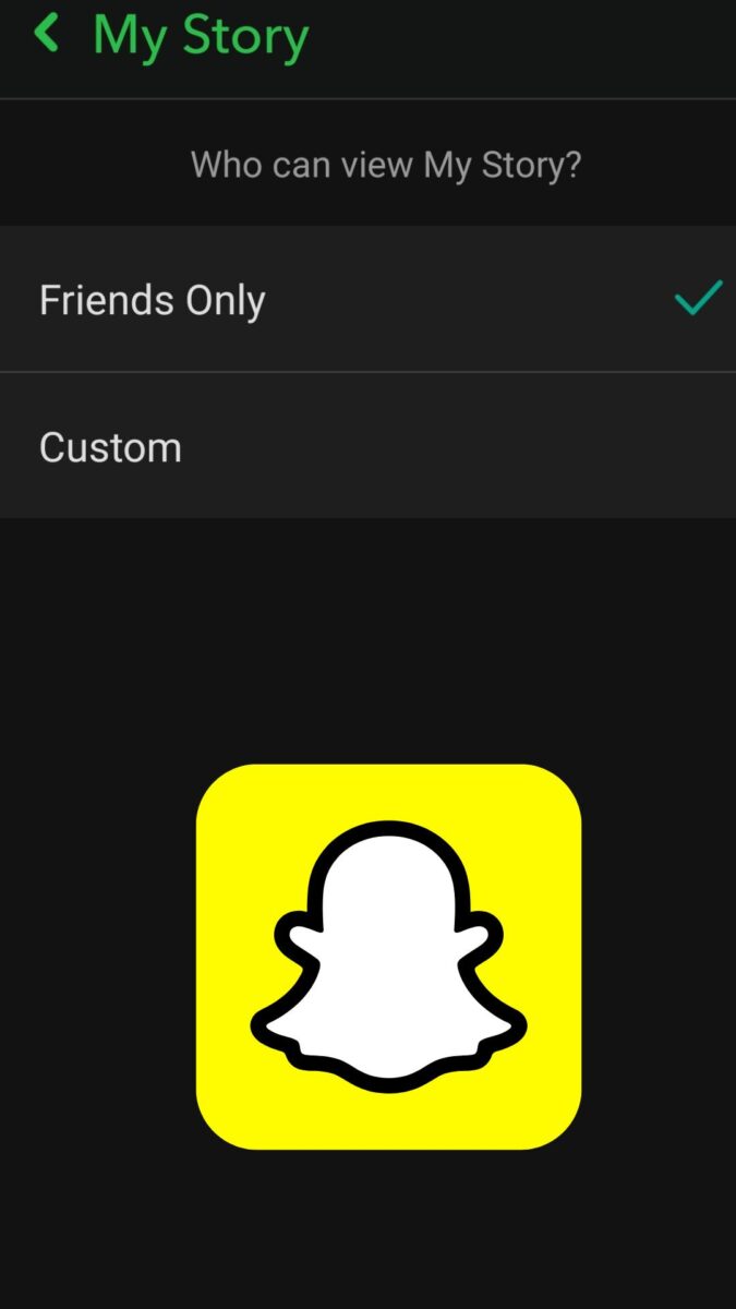 snapchat story settings snapchat story privacy settings