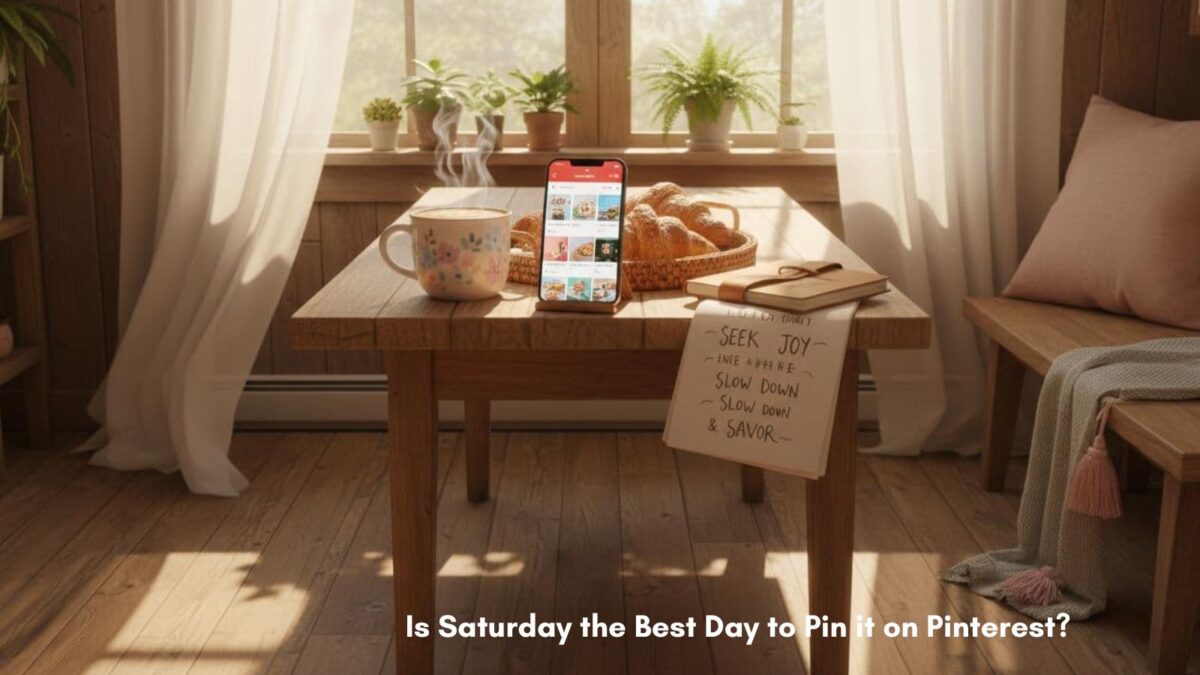 is Saturday the best day to pin it on Pinterest as it's a lazy cozy day