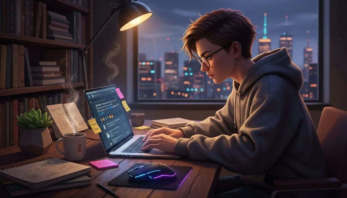 content-creator-editing-x-post-home-office-c9c36e4f someone editing a post on X
