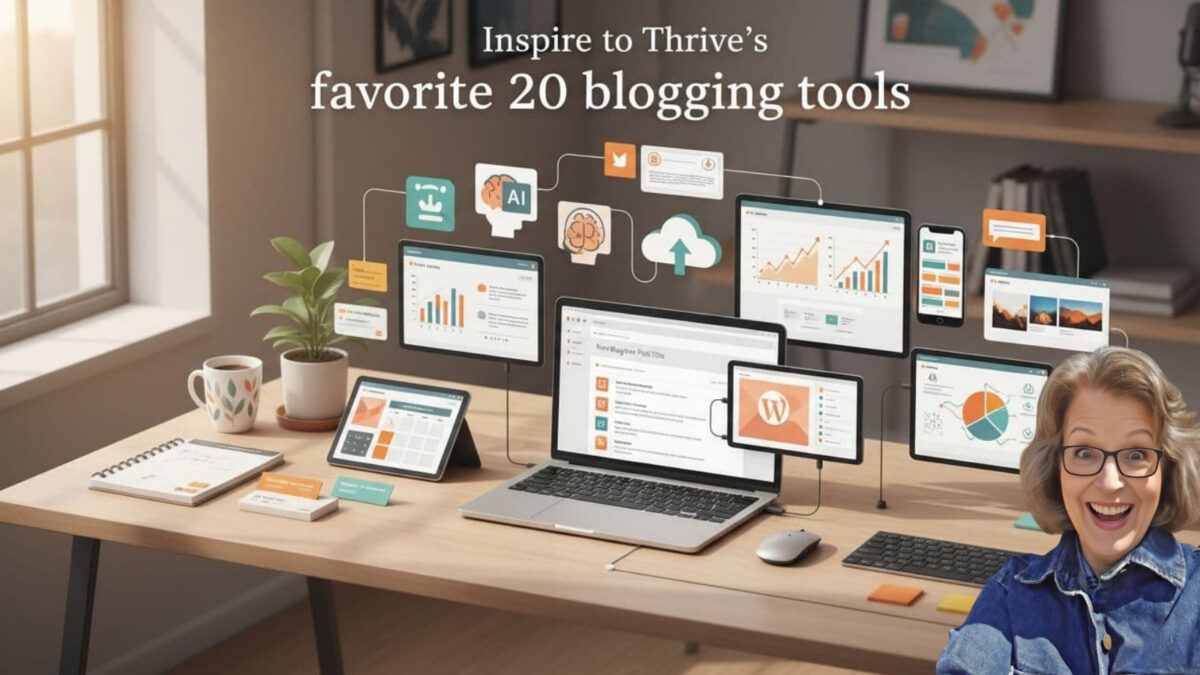 inspire to thrive's 20 favorite blogging tools