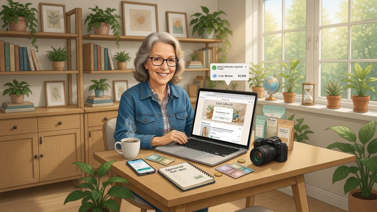 Lisa making money blogging on inspire to thrive